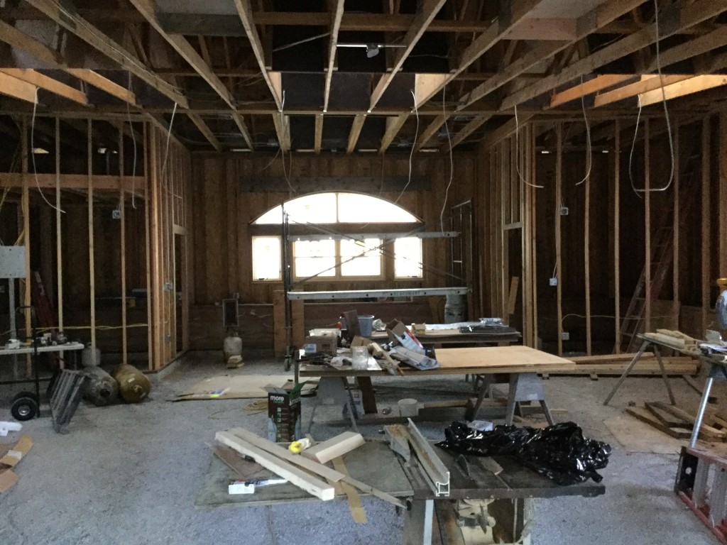 Straw Hall Interior Framing